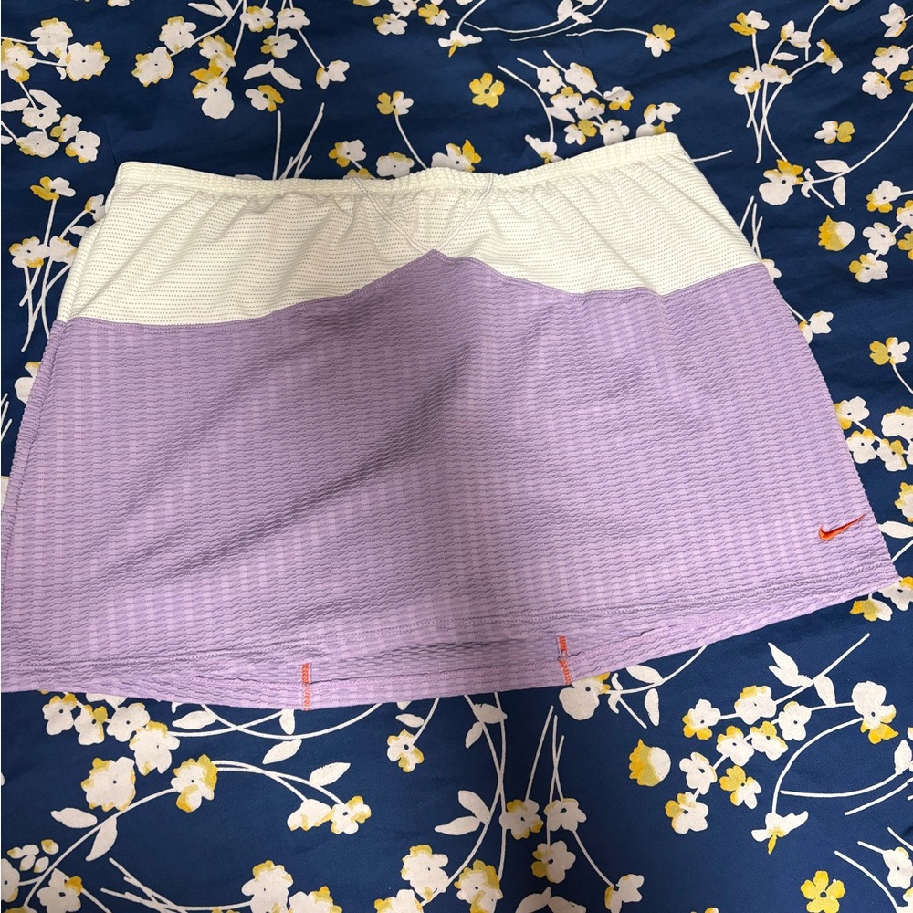 Nike Purple and White Golf skort